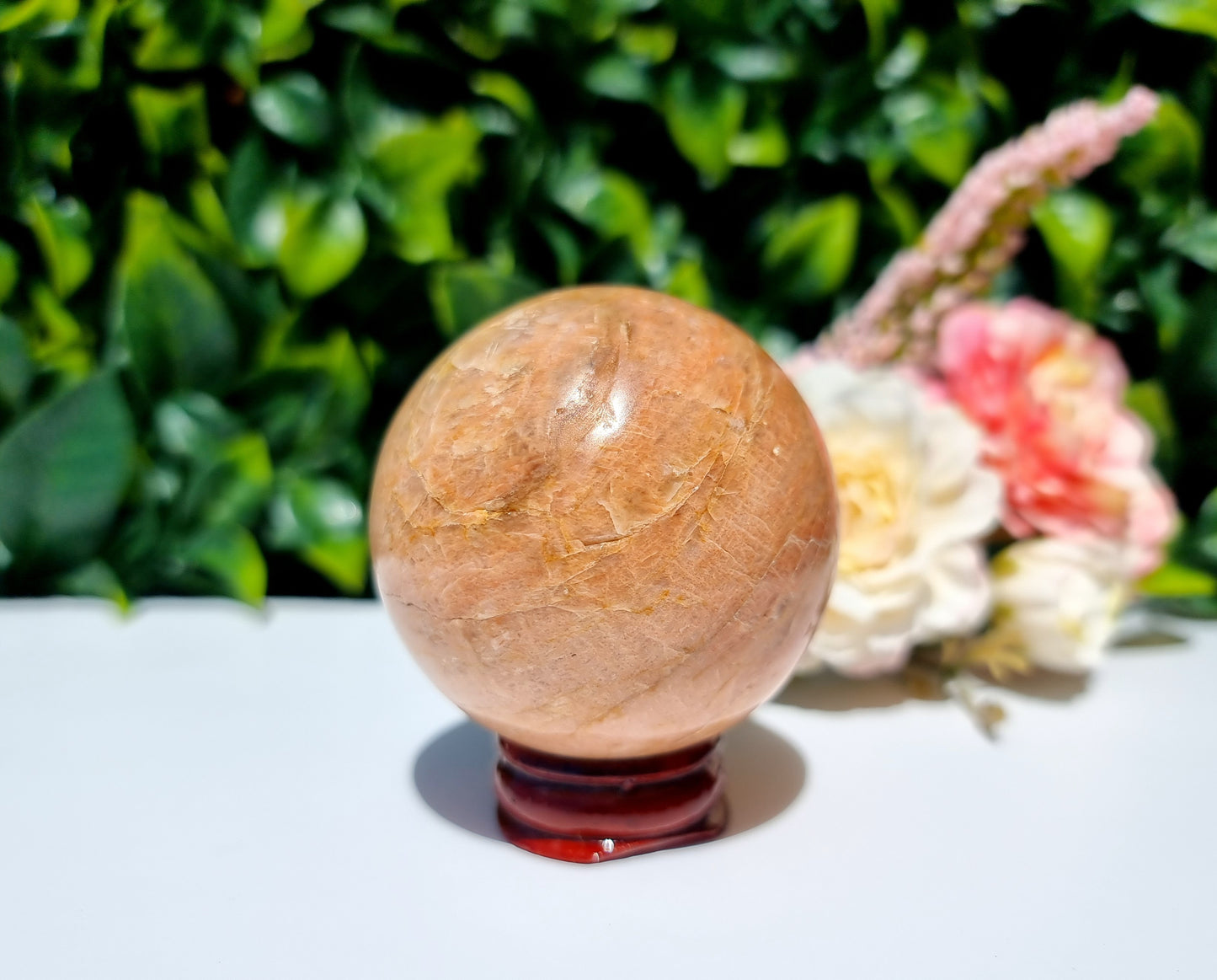 Peach Moonstone Sphere