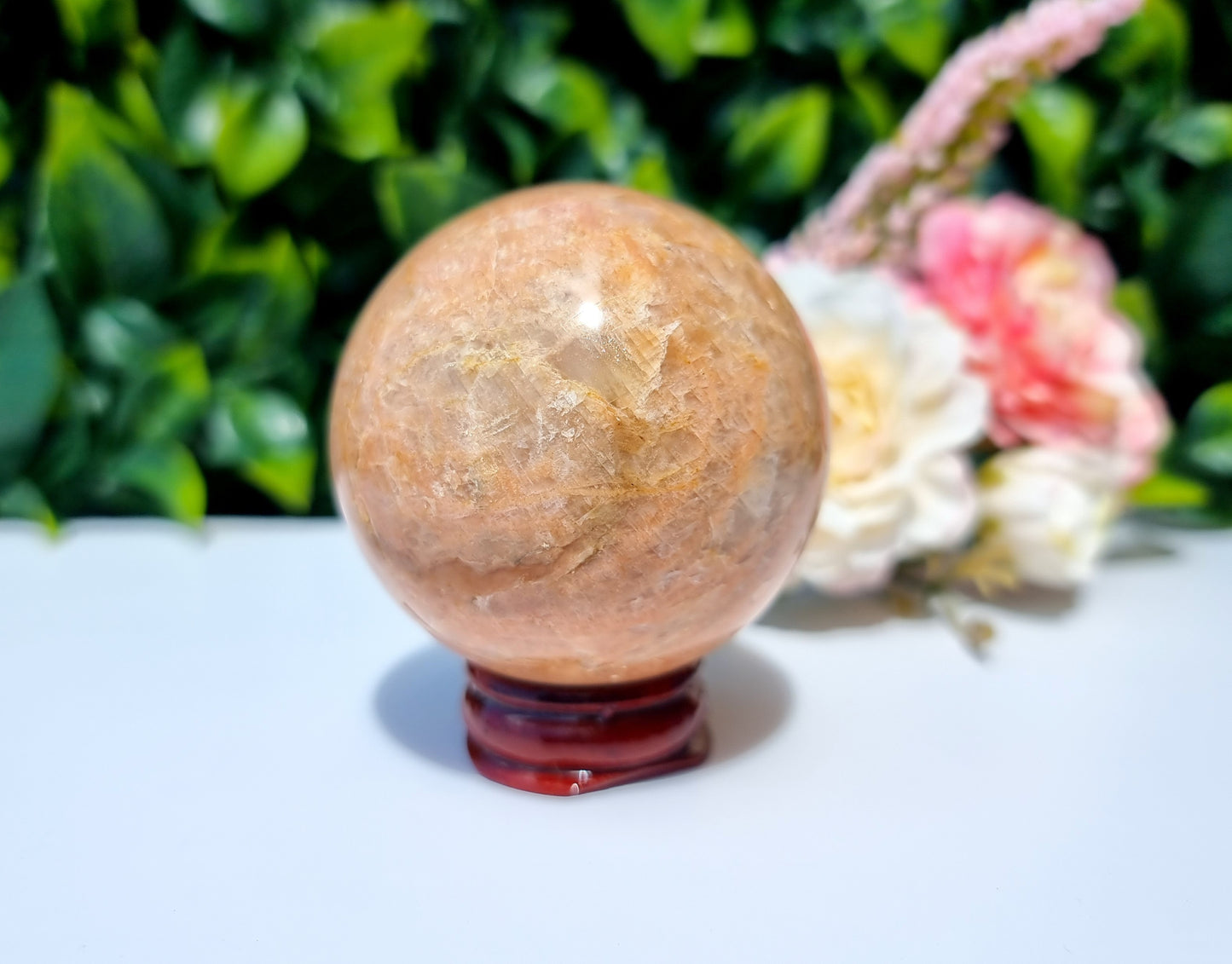 Peach Moonstone Sphere