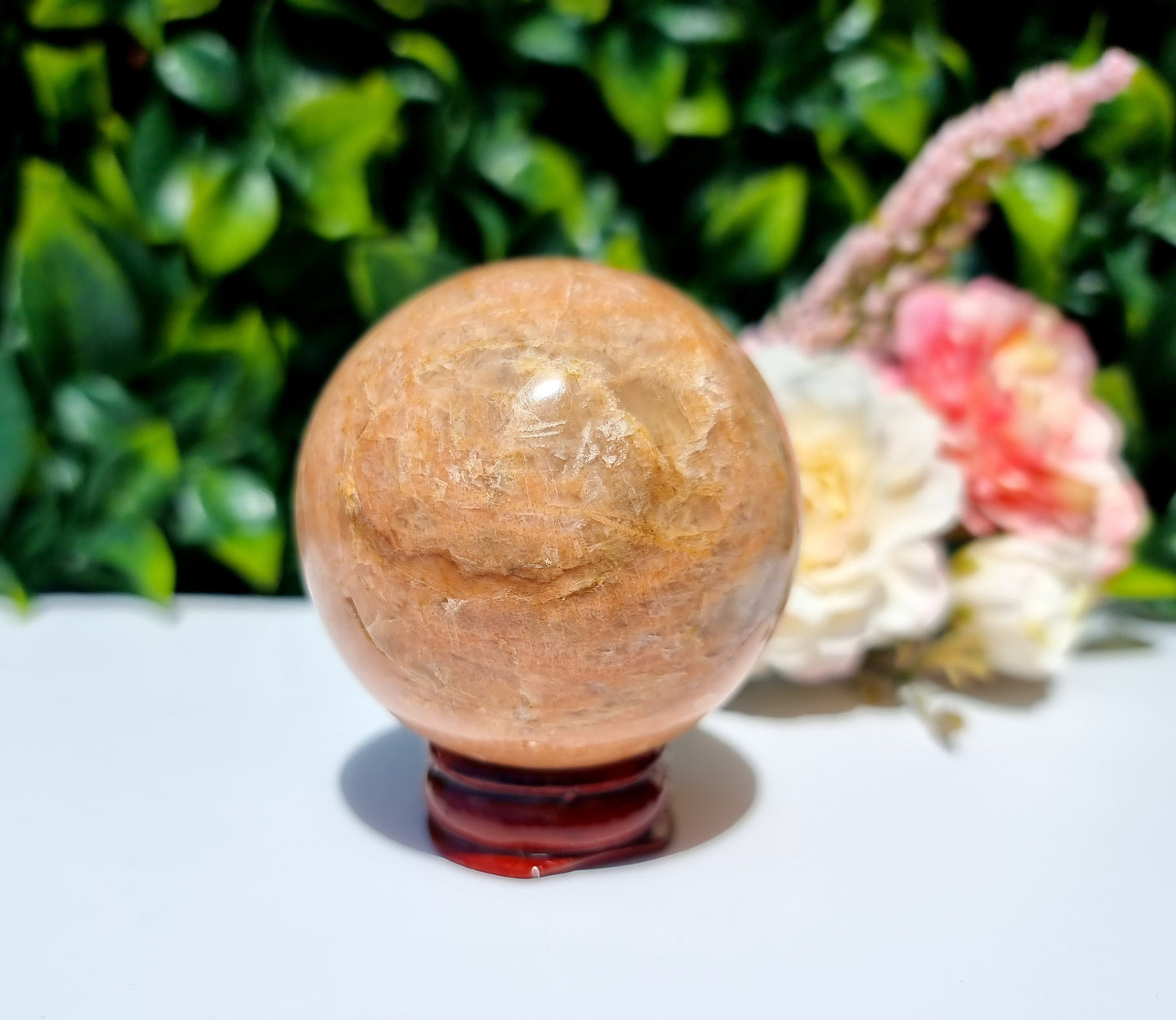 Peach Moonstone Sphere