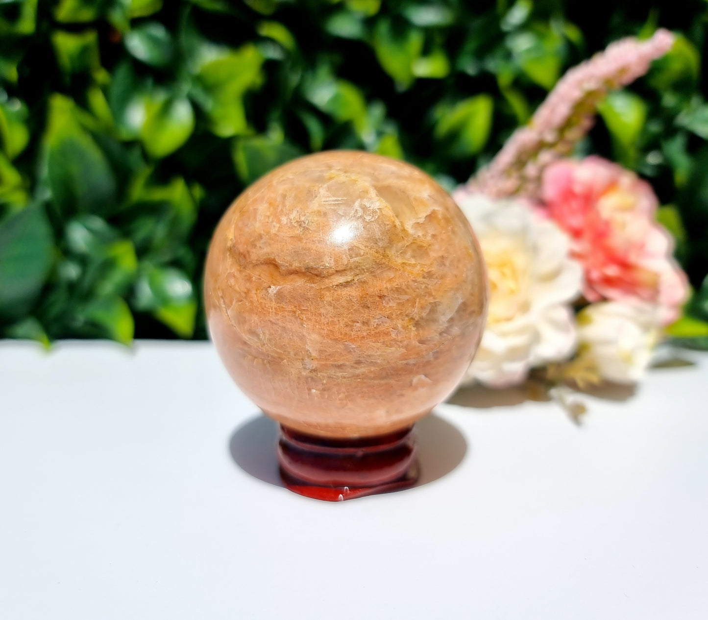 Peach Moonstone Sphere