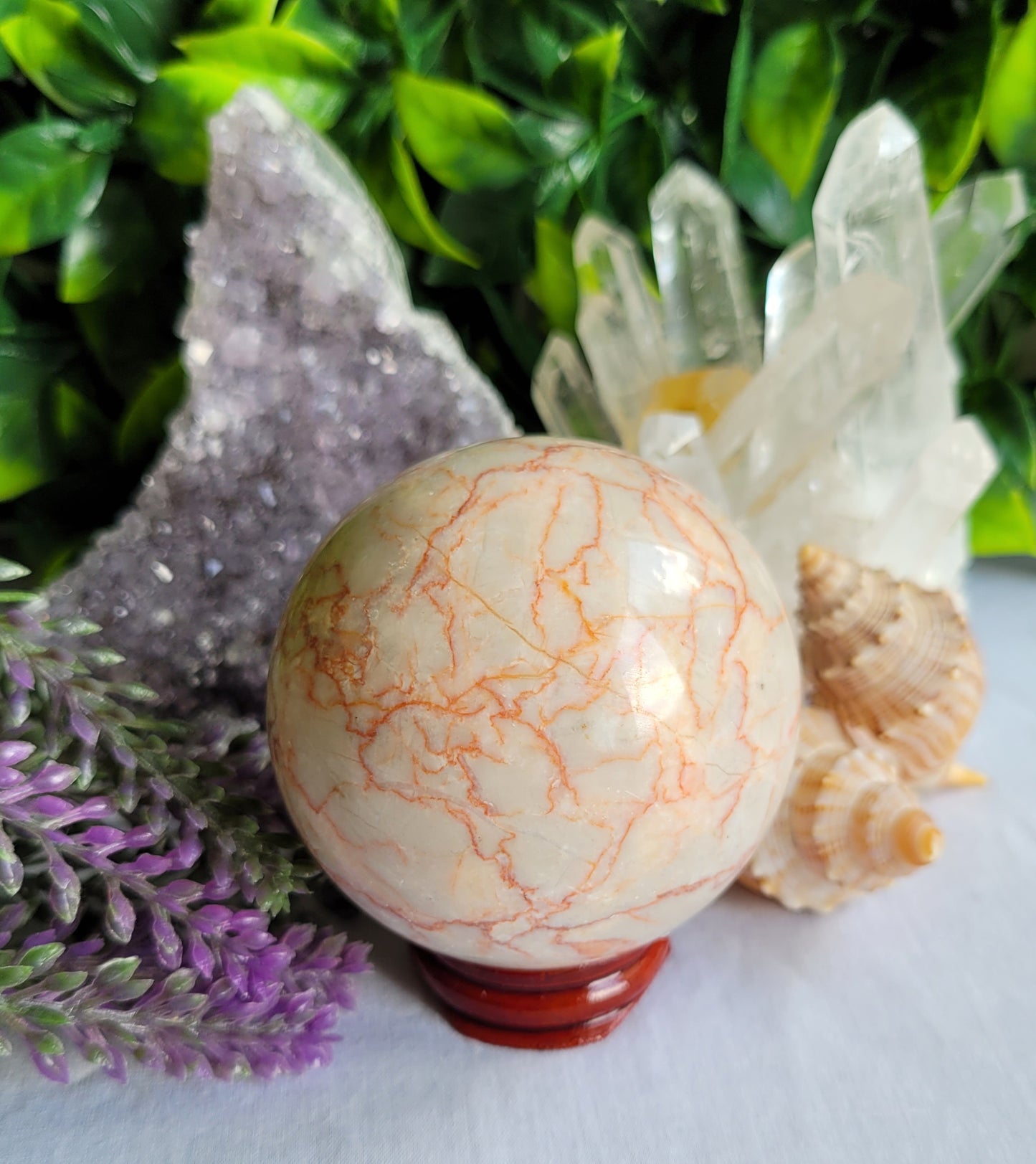 Red Vein Jasper Sphere