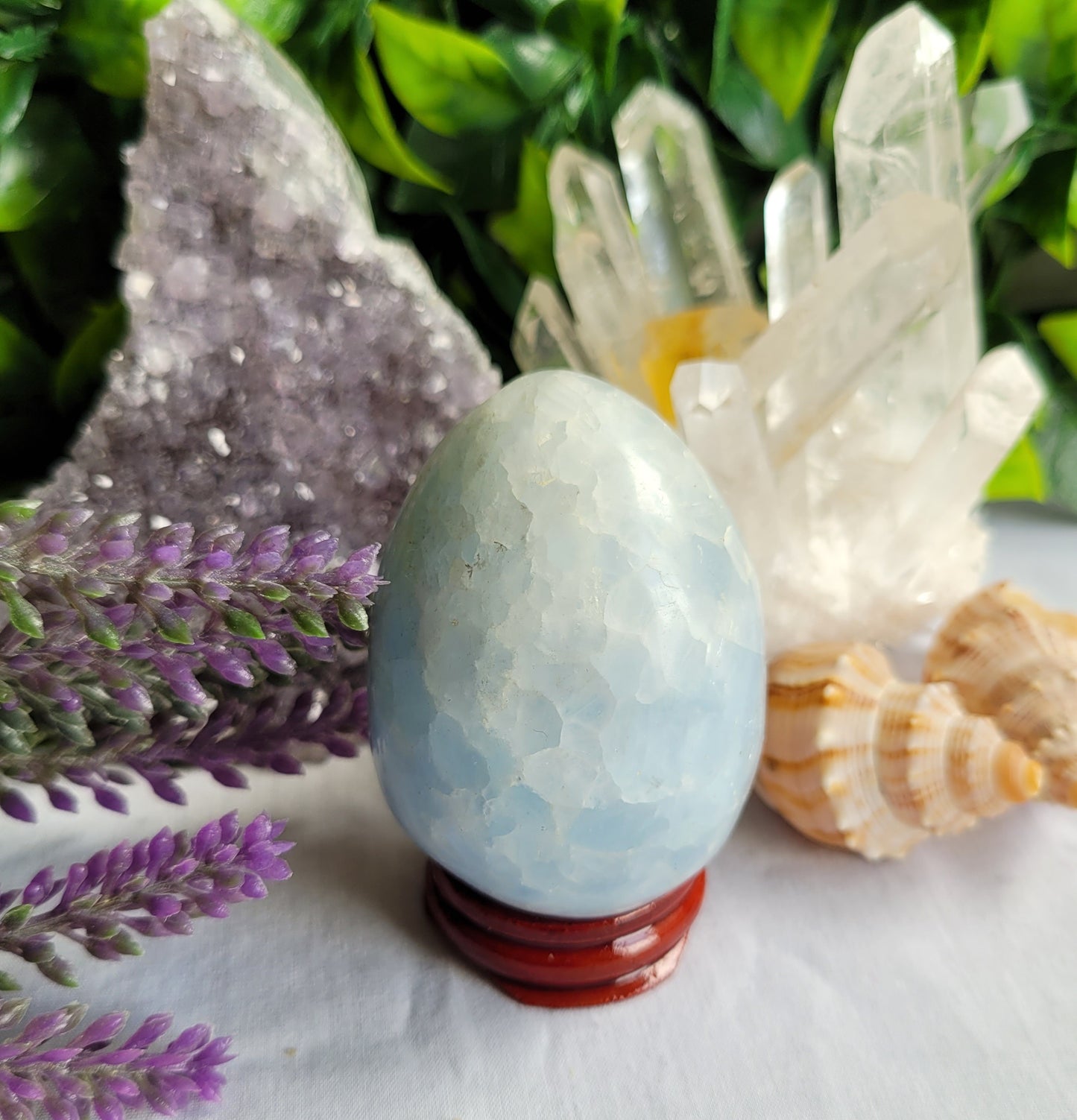 Blue Calcite Egg