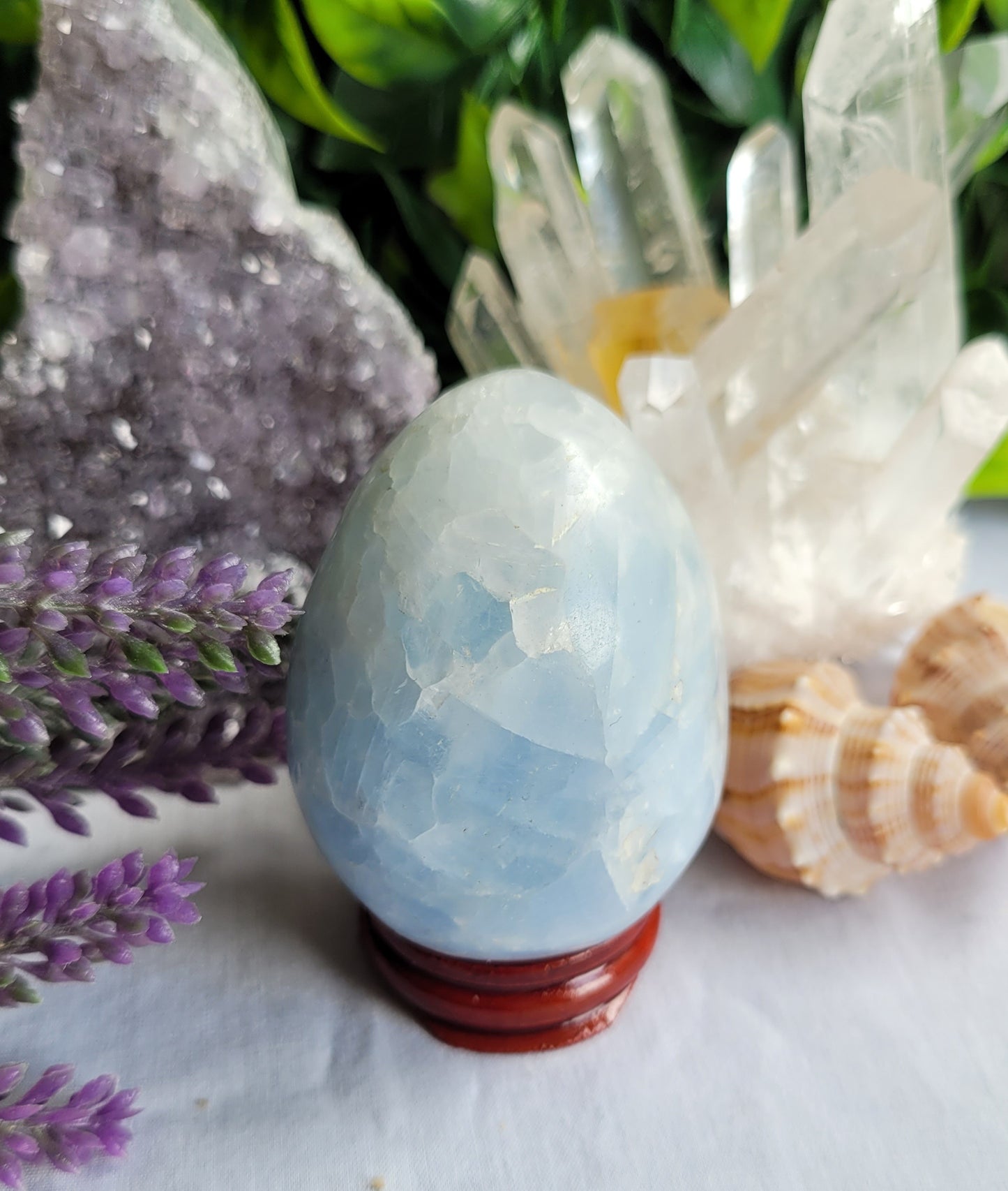 Blue Calcite Egg