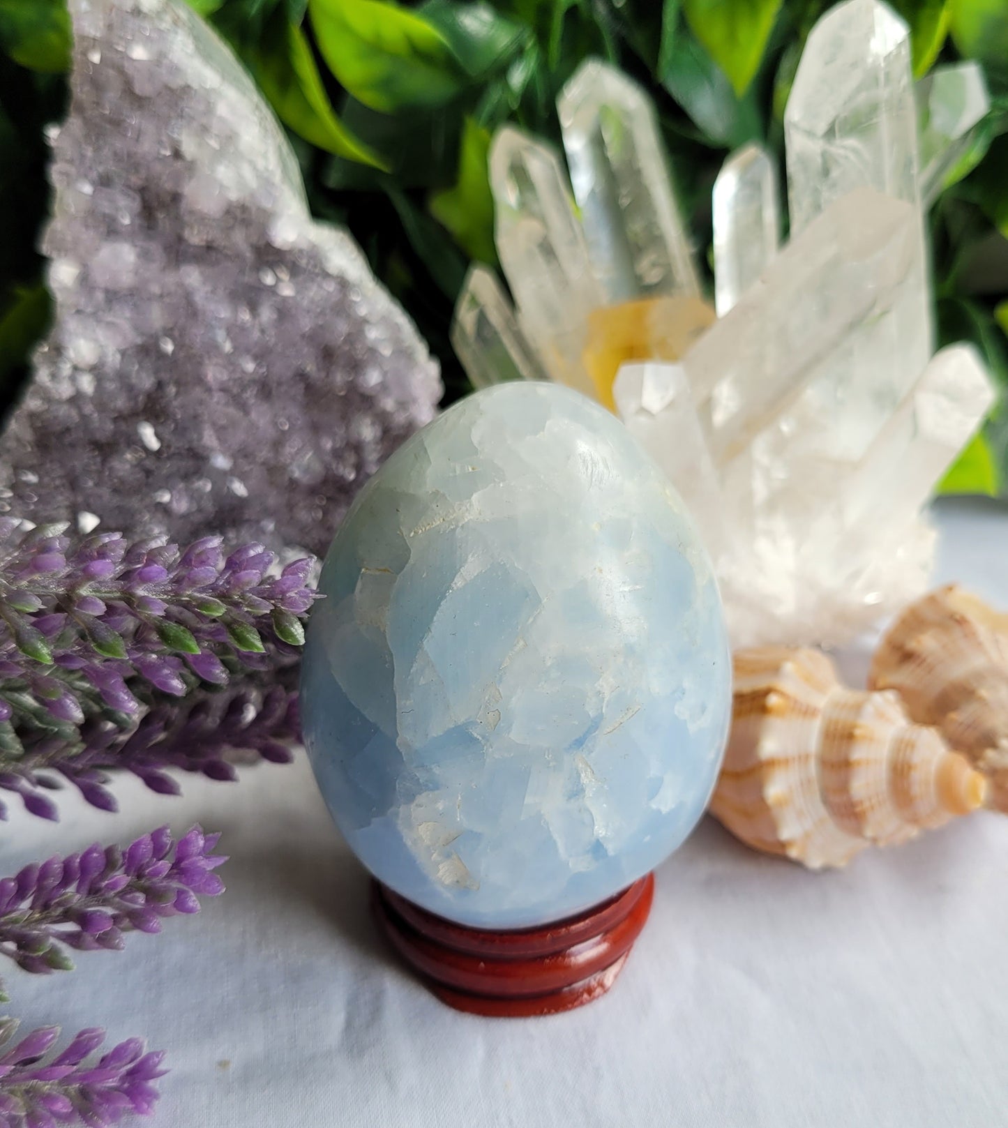 Blue Calcite Egg