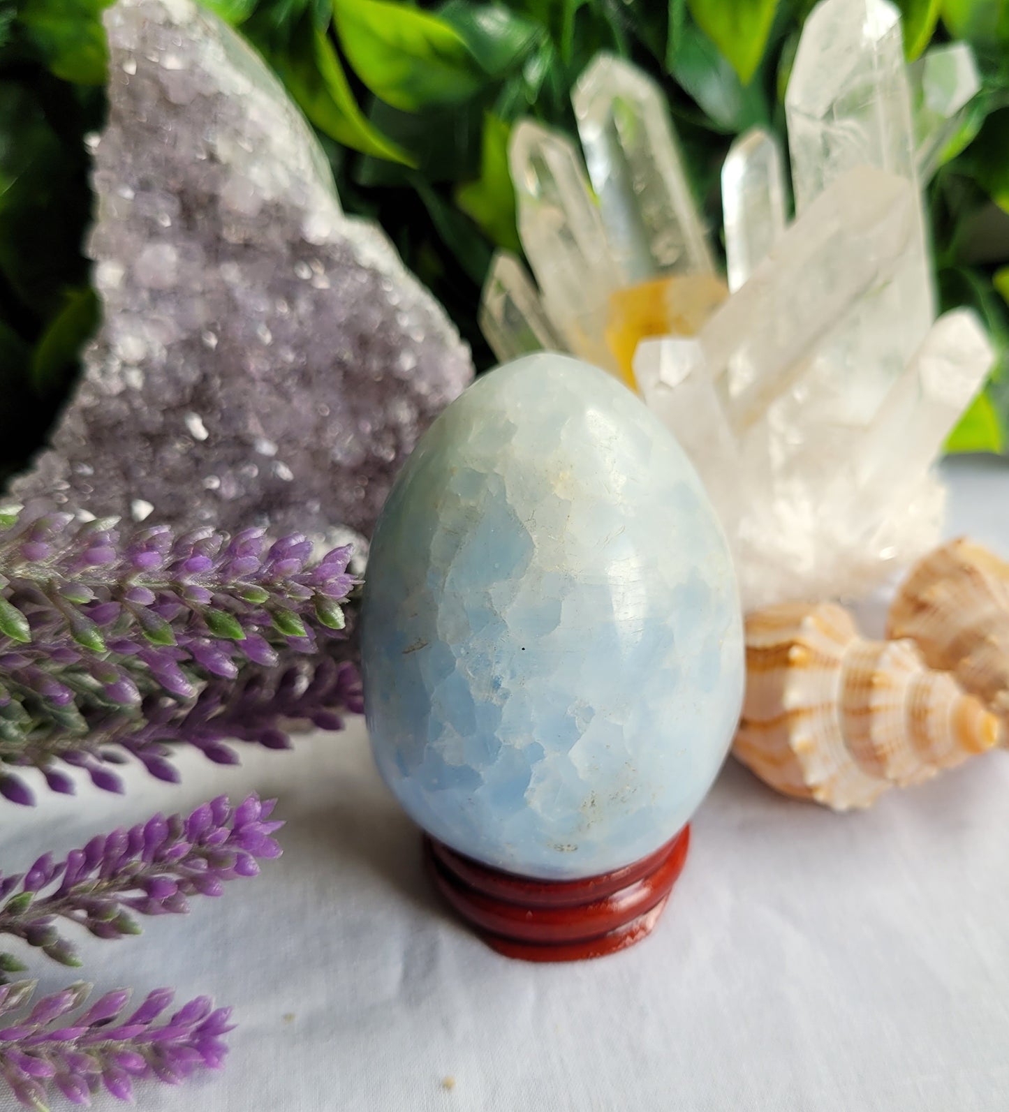 Blue Calcite Egg