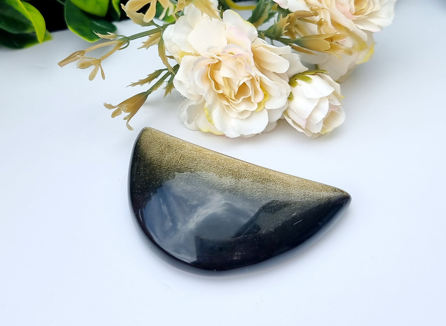 Gold Sheen Obsidian Moon