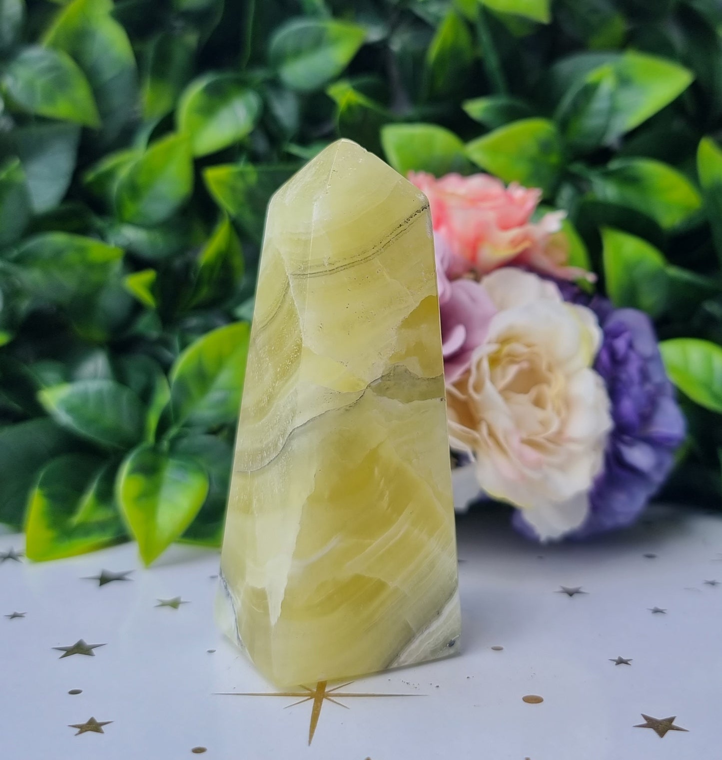 Lemon Calcite Obelisk Point