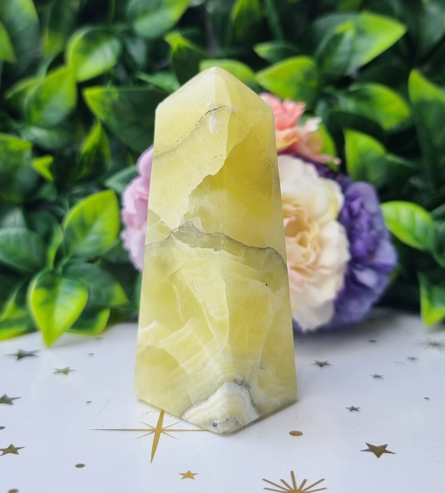 Lemon Calcite Obelisk Point