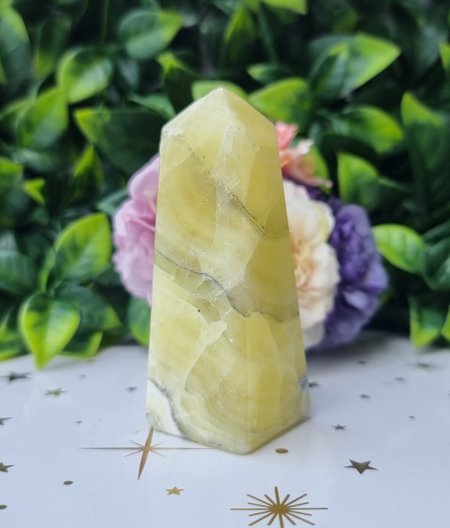 Lemon Calcite Obelisk Point