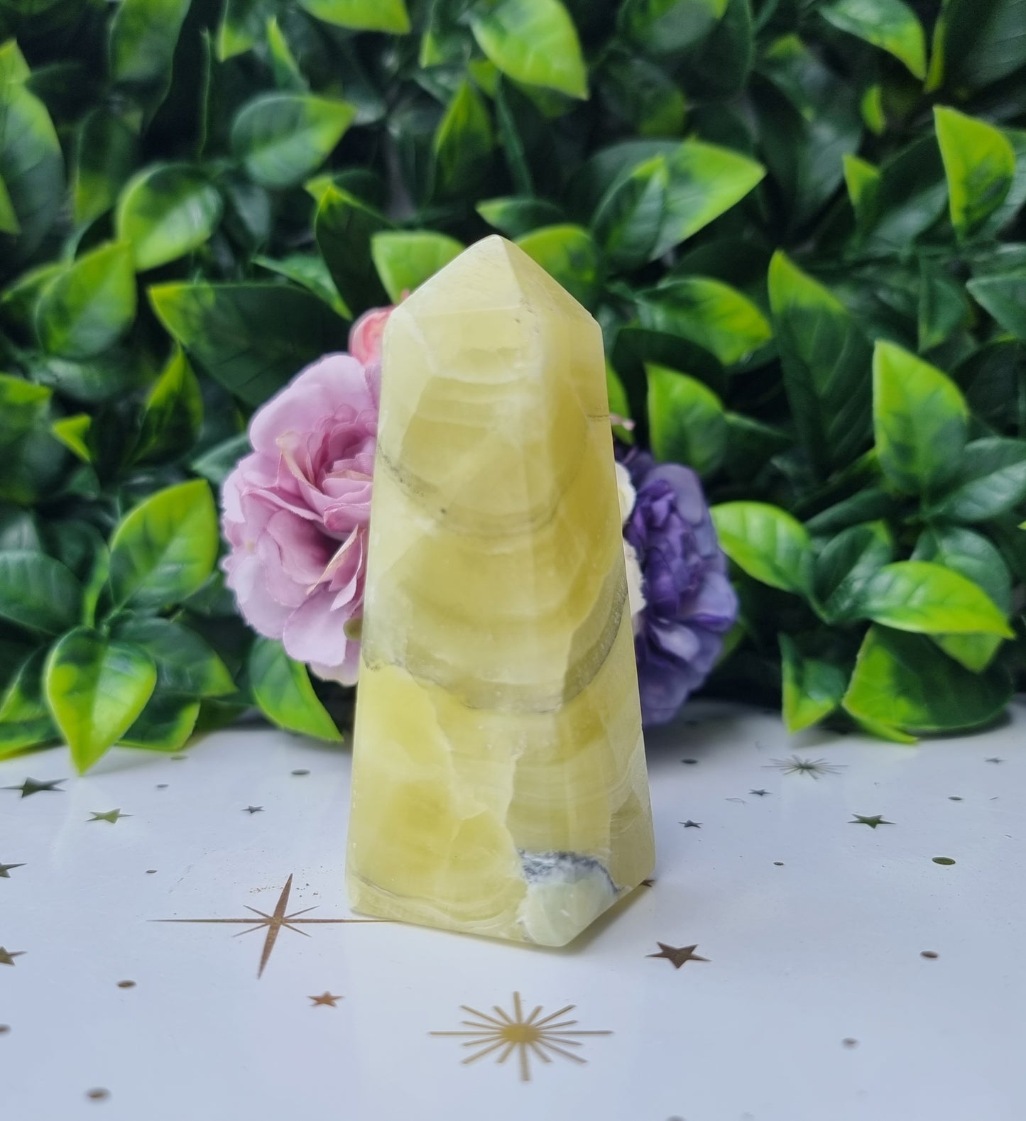 Lemon Calcite Obelisk Point