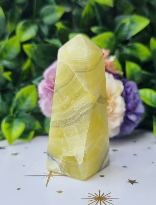 Lemon Calcite Obelisk Point