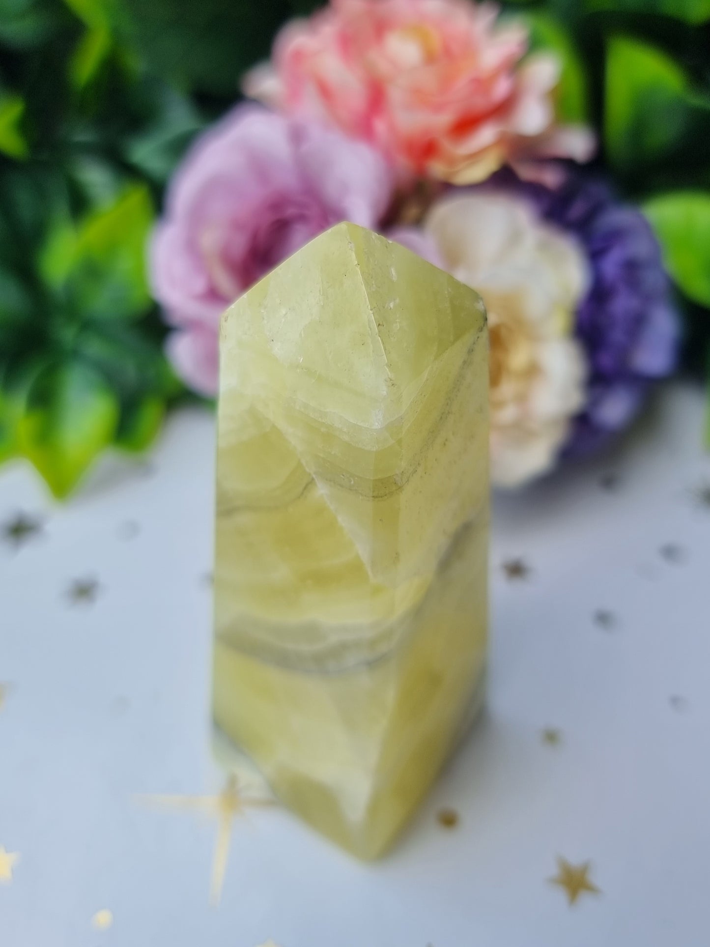 Lemon Calcite Obelisk Point