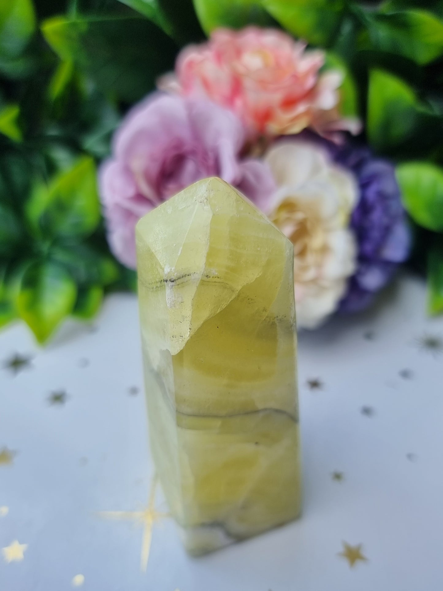 Lemon Calcite Obelisk Point