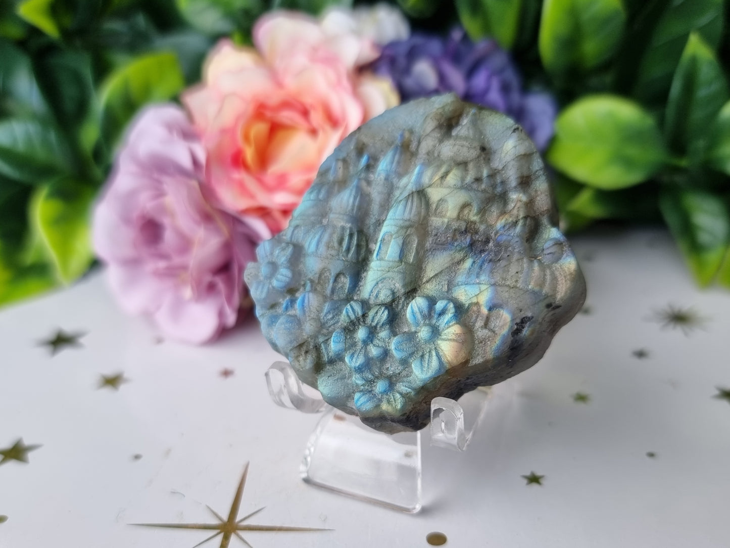 Labradorite Scenic Carving