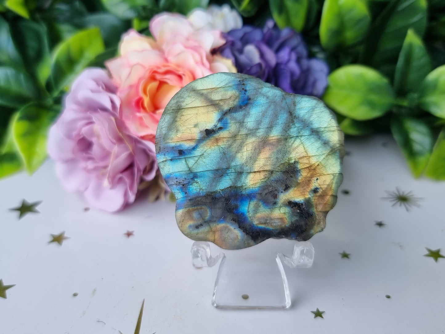 Labradorite Scenic Carving