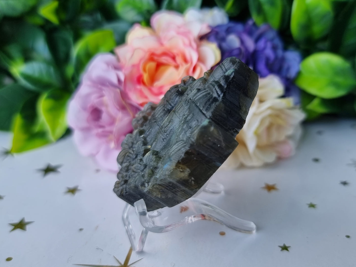 Labradorite Scenic Carving