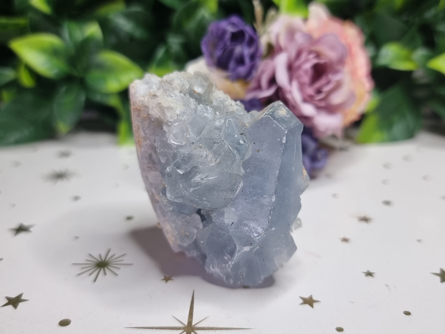 Blue Celestite Cluster