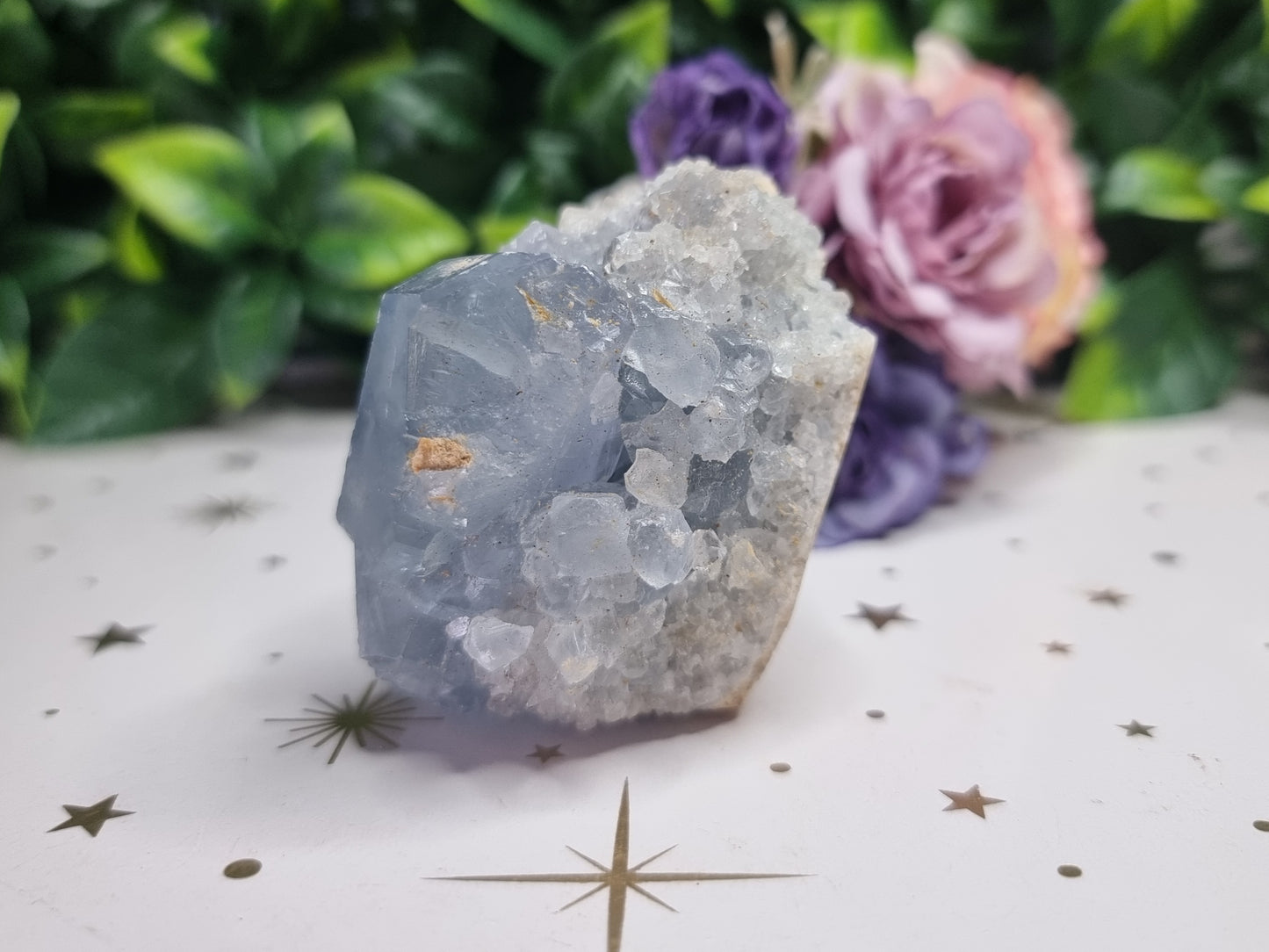 Blue Celestite Cluster