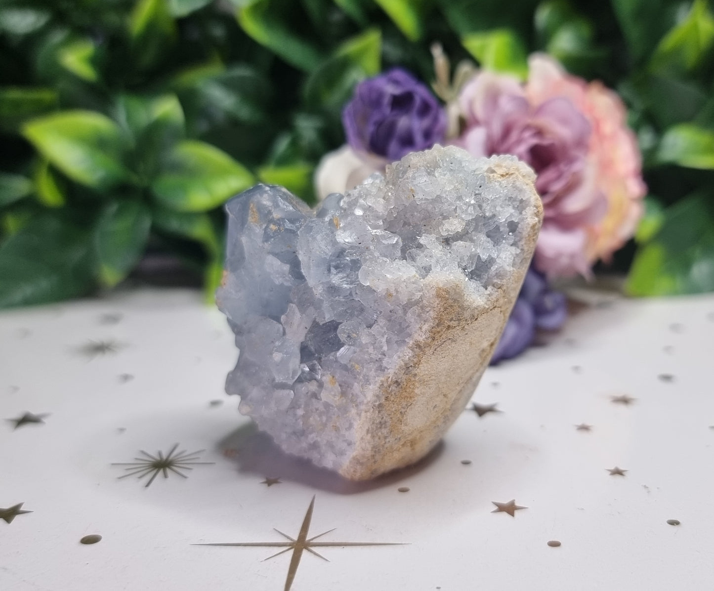 Blue Celestite Cluster