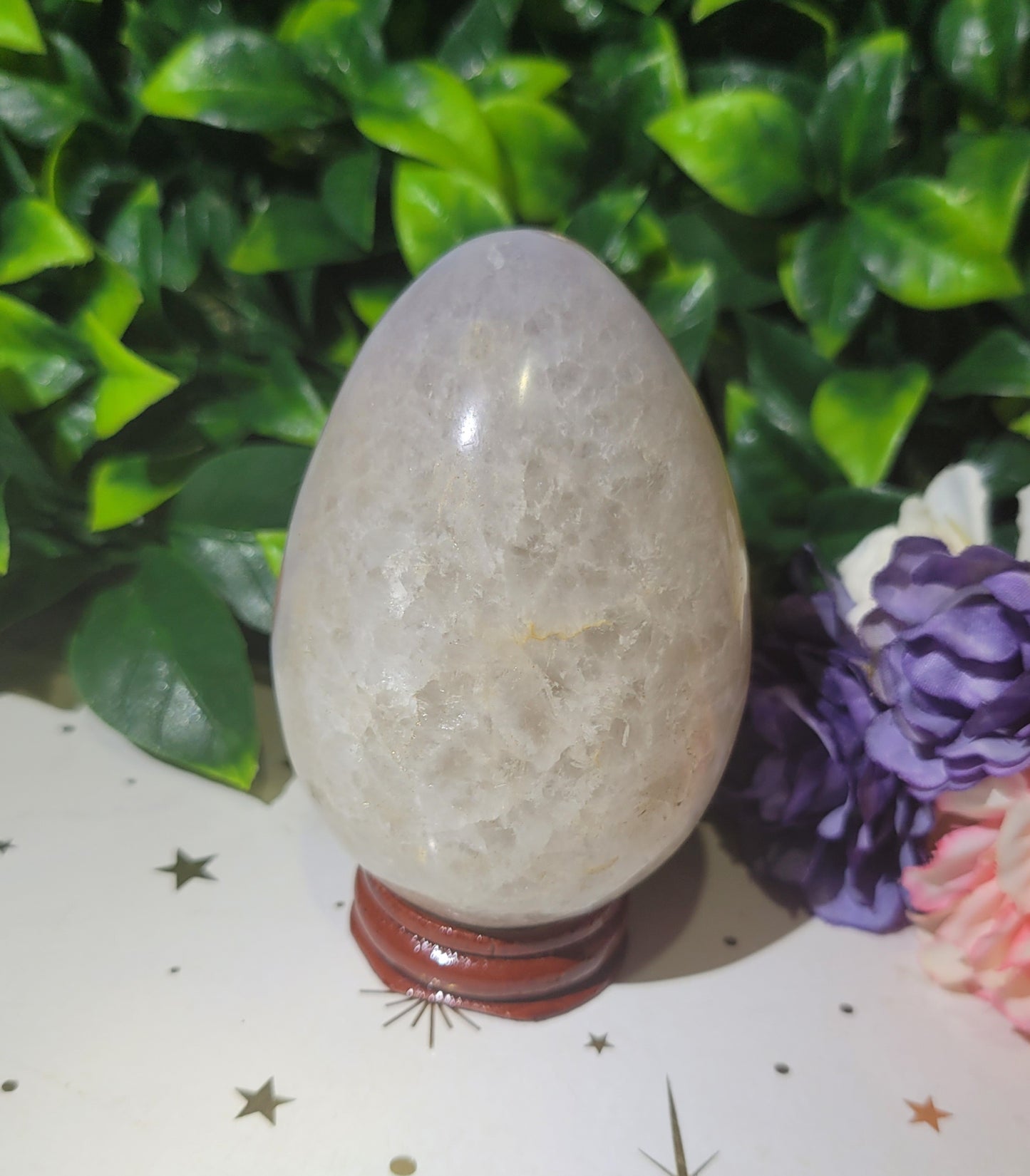 Flower Agate Egg