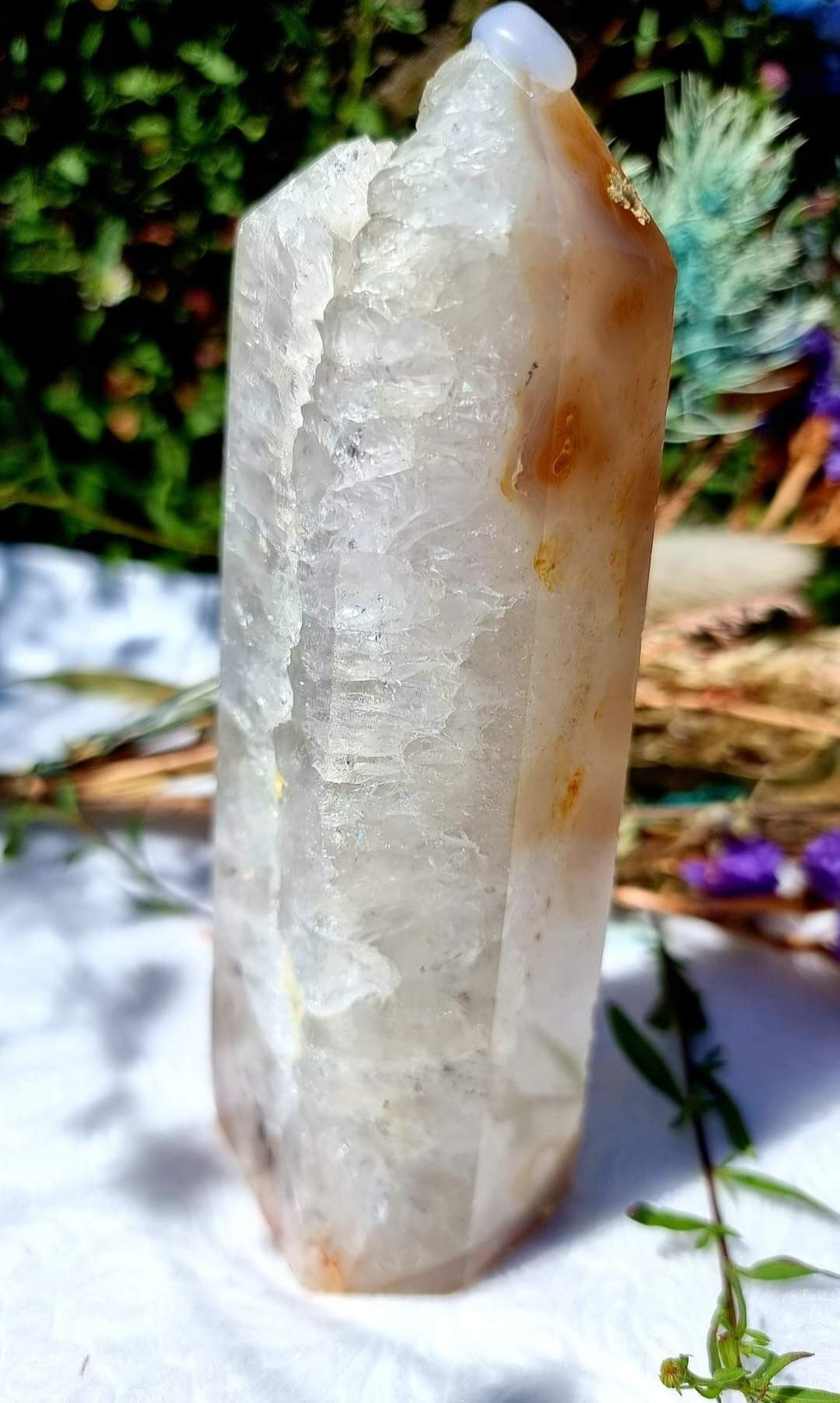 Druzy Agate Tower