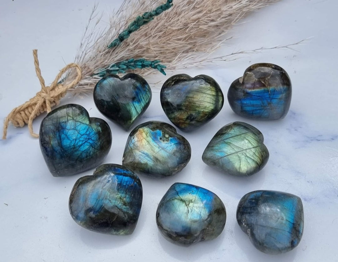 Small Labradorite Heart