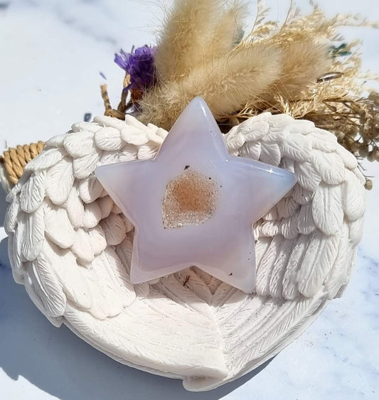 Druzy Agate Star