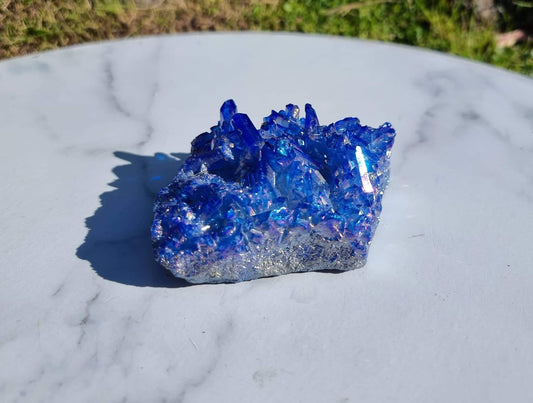 Blue Aura Coated Cluster